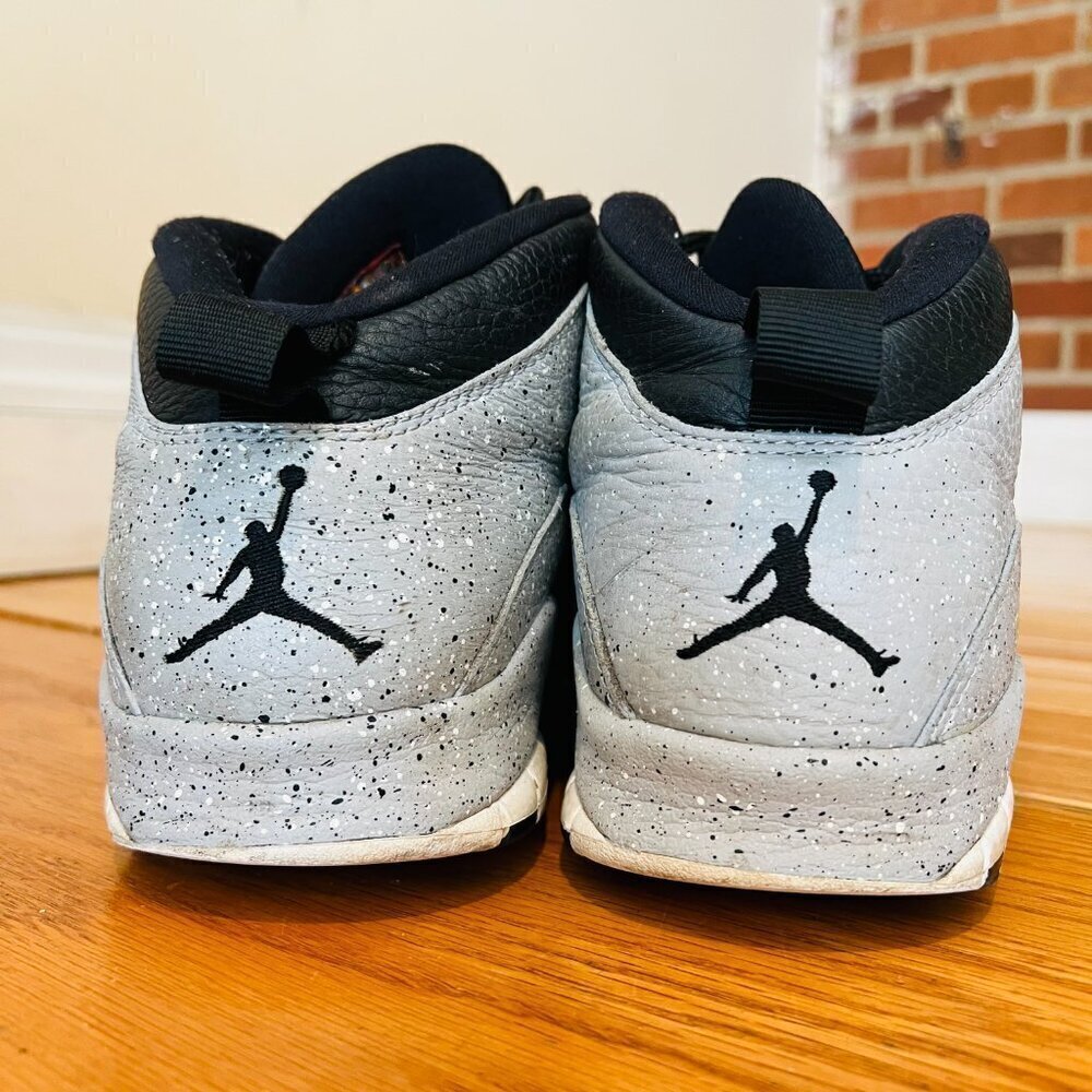Nike AIR JORDAN 10 RETRO Cement Light Grey Smoke/Black Men’s size 10.5 - Picture 8 of 16